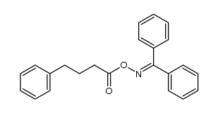 benzophenone O-(4-phenylbutanoyl) oxime Structure