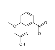 N-(2-Methoxy-4-methyl-6-nitrophenyl)acetamide结构式