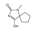 1-methyl-1,3-diazaspiro[4.4]nonane-2,4-dione(SALTDATA: FREE)结构式