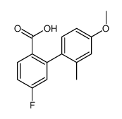 4-fluoro-2-(4-methoxy-2-methylphenyl)benzoic acid Structure
