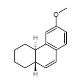 6-methoxy-trans-1,2,3,4,4a,10a-hexahydrophenanthrene结构式