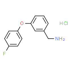 1-[3-(4-Fluorophenoxy)phenyl]methanamine hydrochloride (1:1) Structure