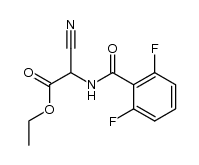 ethyl 2-cyano-2-(2,6-difluorobenzamido)acetate结构式