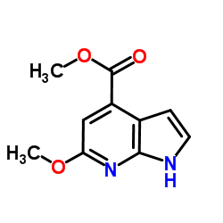 6-Methoxy-7-azaindole-4-carboxylic acid Methyl ester结构式