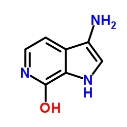 3-Amino-7-hydroxy-6-azaindole结构式