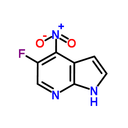 5-Fluoro-4-nitro-1H-pyrrolo[2,3-b]pyridine结构式