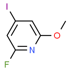 2-Fluoro-4-iodo-6-methoxypyridine结构式