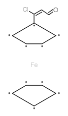 (1-chloro-2-formylvinyl)ferrocene structure