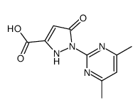1-(4,6-Dimethylpyrimidin-2-yl)-5-oxo-2,5-dihydro-1H-pyrazole-3-carboxylic acid结构式