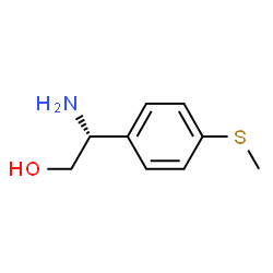 (2R)-2-Amino-2-[4-(methylsulfanyl)phenyl]ethanol Structure