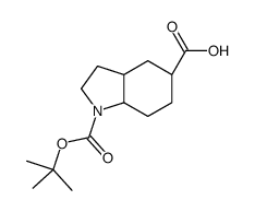 (3AR,7AR)-1-(TERT-BUTOXYCARBONYL)OCTAHYDRO-1H-INDOLE-5-CARBOXYLICACID结构式