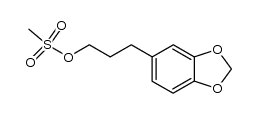 3-(benzo[d][1,3]dioxol-5-yl)propyl methanesulfonate结构式