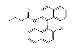 1-(2-hydroxynapthalen-1-yl)napthalen-2-yl butyrate Structure