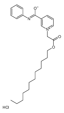 dodecyl 2-[3-(phenylcarbamoyl)pyridin-1-ium-1-yl]acetate,chloride Structure