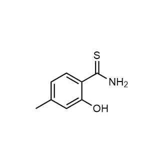 2-羟基-4-甲基苯并硫代酰胺结构式