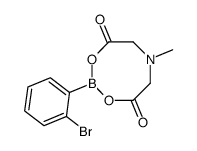 2-溴苯基硼酸甲基亚氨基二乙酸酯结构式