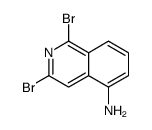 1,3-dibromoisoquinolin-5-amine结构式