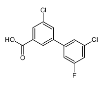 3-chloro-5-(3-chloro-5-fluorophenyl)benzoic acid结构式