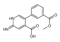 2-amino-5-(3-methoxycarbonylphenyl)pyridine-4-carboxylic acid Structure