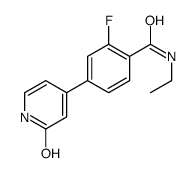 N-ethyl-2-fluoro-4-(2-oxo-1H-pyridin-4-yl)benzamide Structure