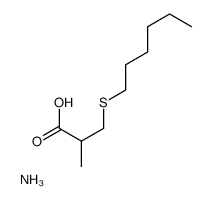 azanium,3-hexylsulfanyl-2-methylpropanoate结构式