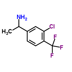 1-[3-Chloro-4-(trifluoromethyl)phenyl]ethanamine Structure