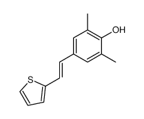 2,6-dimethyl-4-[2-(thien-2-yl)ethenyl]phenol结构式