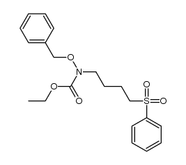 (4-benzenesulfonylbutyl)-N-benzyloxycarbamic acid ethyl ester Structure
