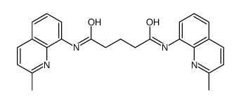 N,N'-bis(2-methylquinolin-8-yl)pentanediamide Structure