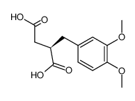 (R)-2-(3,4-dimethoxybenzyl)succinic acid Structure