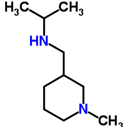N-[(1-Methyl-3-piperidinyl)methyl]-2-propanamine结构式