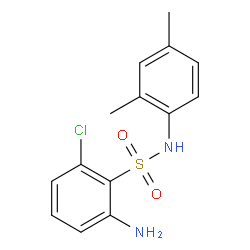 2-Amino-6-chloro-N-(2,4-dimethylphenyl)benzenesulfonamide Structure