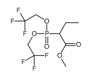 methyl 2-[bis(2,2,2-trifluoroethoxy)phosphoryl]butanoate结构式