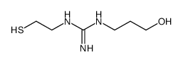 1-(3-hydroxypropyl)-3-(2-mercaptoethyl)guanidine结构式