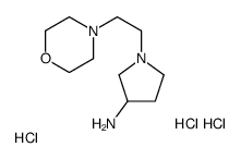 1-(2-Morpholinoethyl)pyrrolidin-3-amine trihydrochloride结构式
