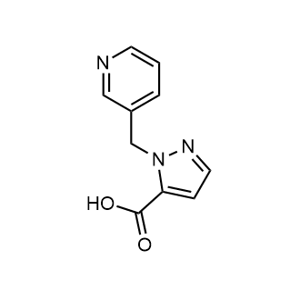 2-(3-吡啶基甲基)吡唑-3-羧酸结构式