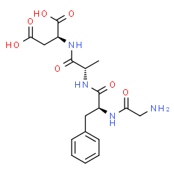 Gly-L-Phe-L-Ala-L-Asp-OH Structure