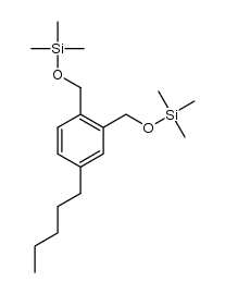 (((4-pentyl-1,2-phenylene)bis(methylene))bis(oxy))bis(trimethylsilane) Structure