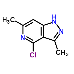 4-Chloro-3,6-dimethyl-1H-pyrazolo[4,3-c]pyridine结构式