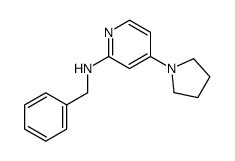 N-Benzyl-4-(pyrrolidin-1-yl)pyridin-2-amine结构式