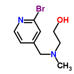2-{[(2-Bromo-4-pyridinyl)methyl](methyl)amino}ethanol结构式