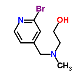 2-{[(2-Bromo-4-pyridinyl)methyl](methyl)amino}ethanol Structure