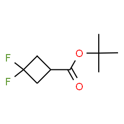 tert-butyl 3,3-difluorocyclobutanecarboxylate Structure