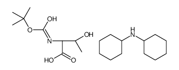(2S,3R)-2-((叔丁氧羰基)氨基)-3-羟基丁酸二环己基铵结构式