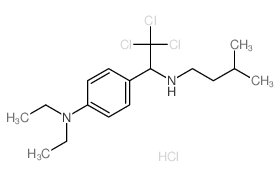 Benzenemethanamine,4-(diethylamino)-N-(3-methylbutyl)-a-(trichloromethyl)-, hydrochloride (1:2)结构式