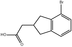 4-Bromo-2,3-dihydro-1h-indene-2-acetic acid structure