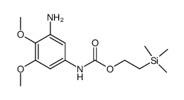 2-(trimethylsilyl)ethyl (3-amino-4,5-dimethoxyphenyl)carbamate结构式