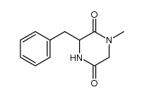 1-methyl-3-phenylmethyl-2,5-piperazinedione结构式
