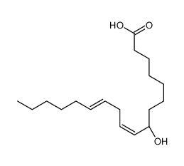 (8R,9Z,12Z)-8-hydroxyoctadeca-9,12-dienoic acid结构式