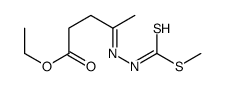 ethyl 4-(methylsulfanylcarbothioylhydrazinylidene)pentanoate结构式